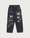 BABY MILO FRIENDS DENIM PRINT SWEAT PANTS KIDS