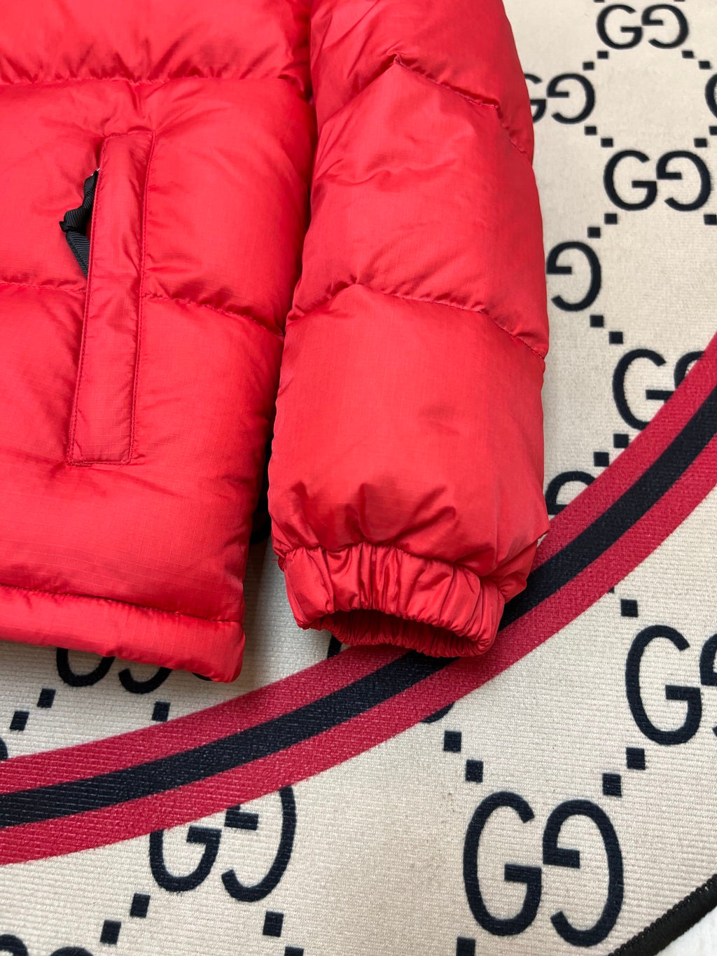 The North Face Nuptse 700 Down Jacket TNF Red Black