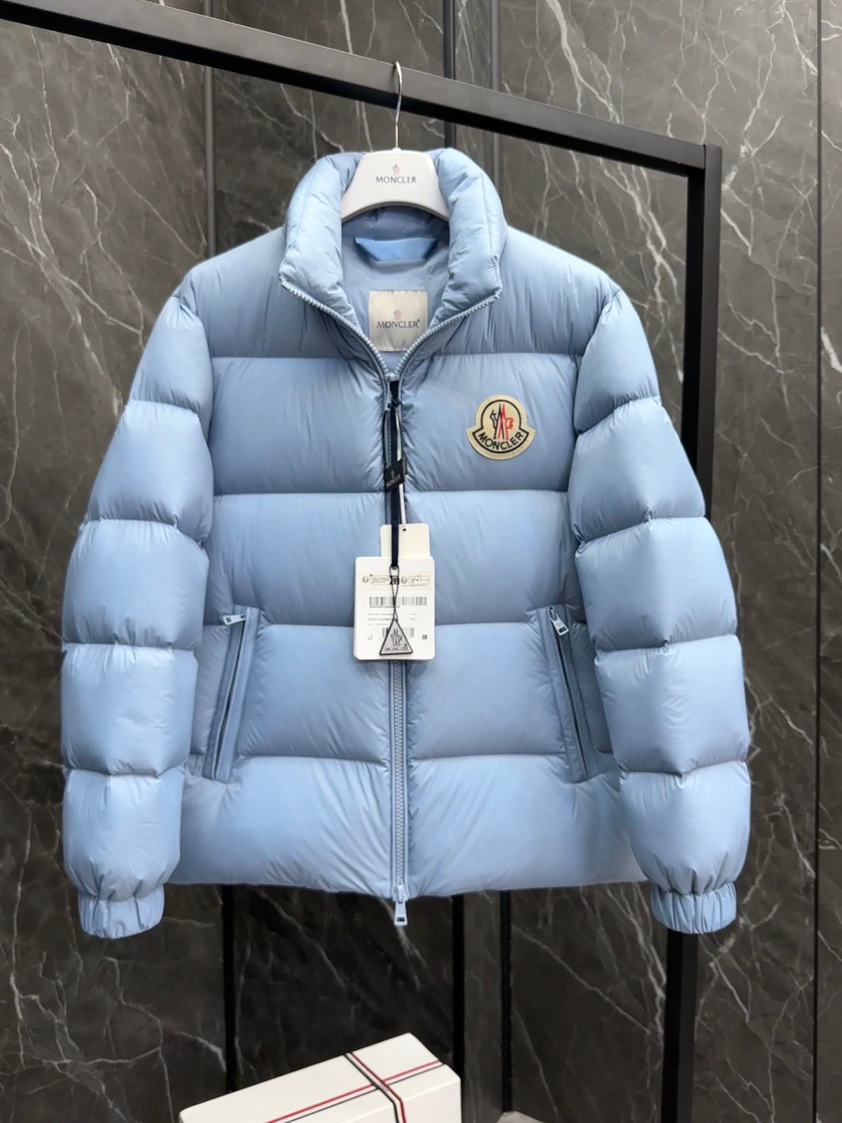 Moncler Maya Down Jacket Powder Blue