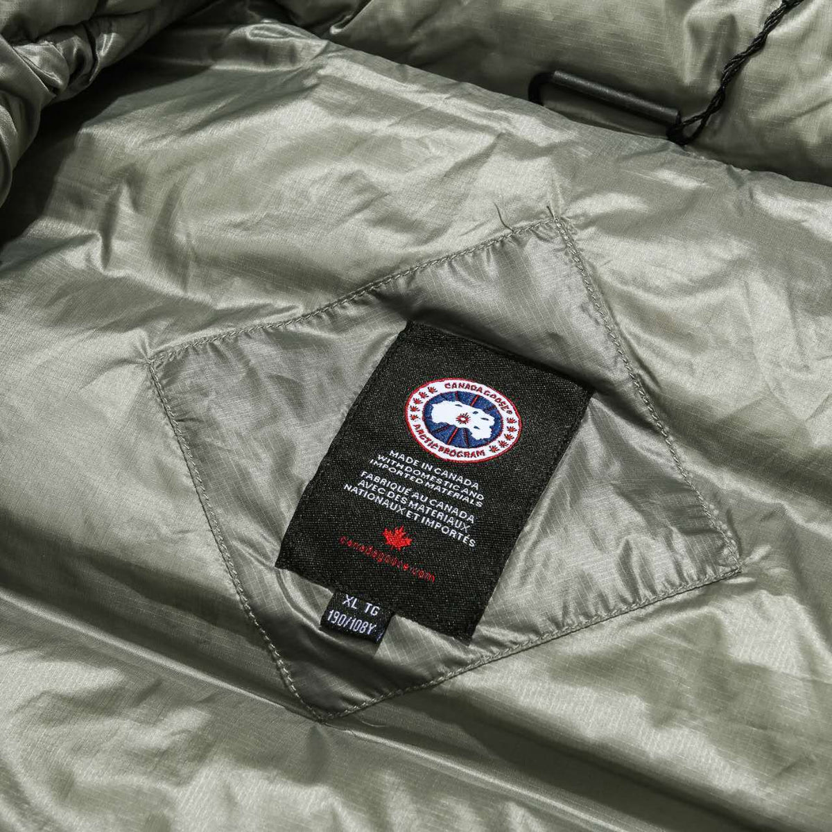 Canada Goose Olive Green Lightweight Down Vest