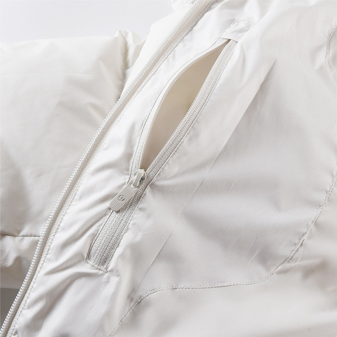 lululemon Wunder Puff Cropped Jacket White