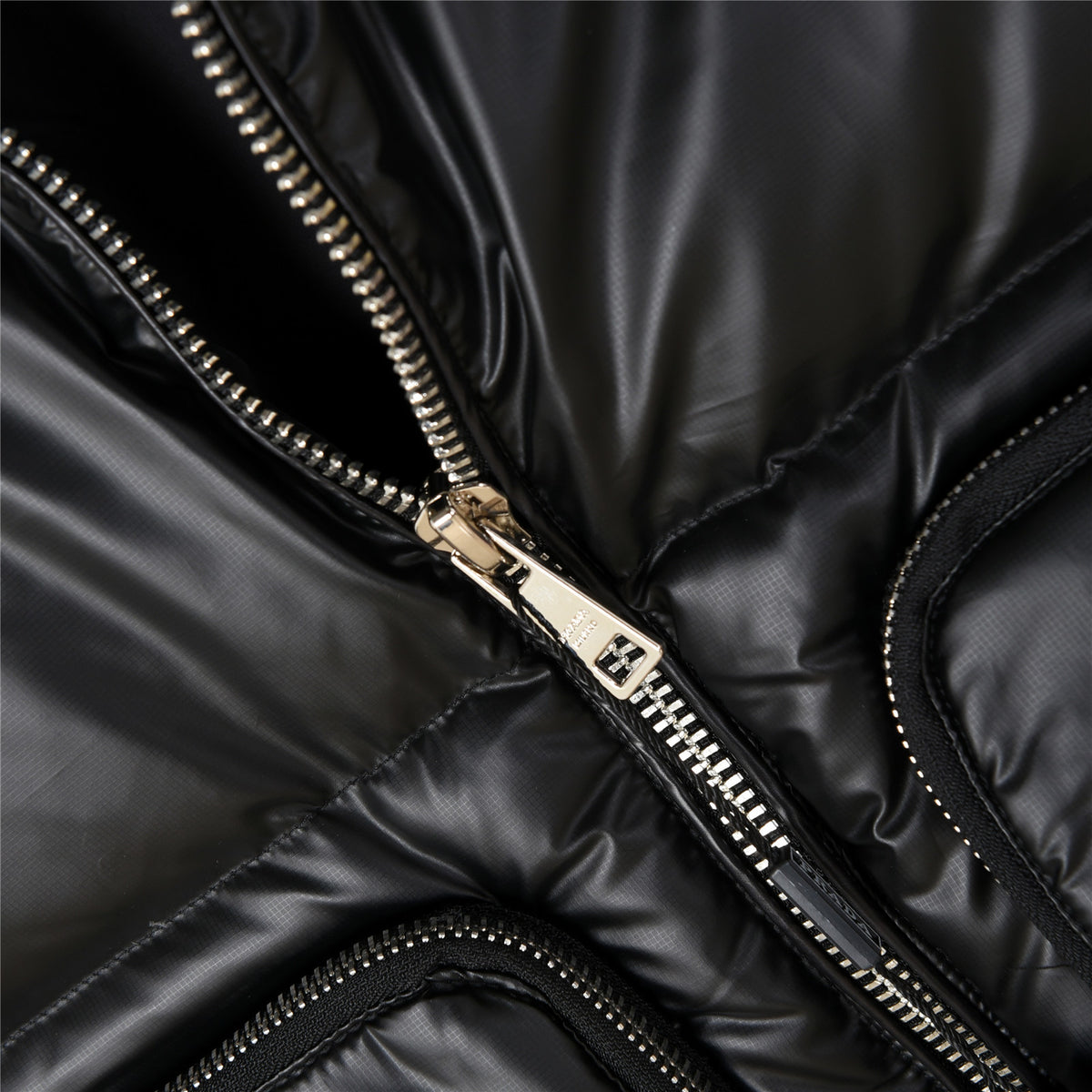 Prada Black High-Gloss Down Vest