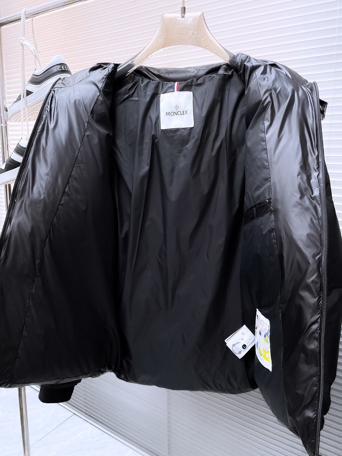 Moncler Matt Black Hooded Down Jacket