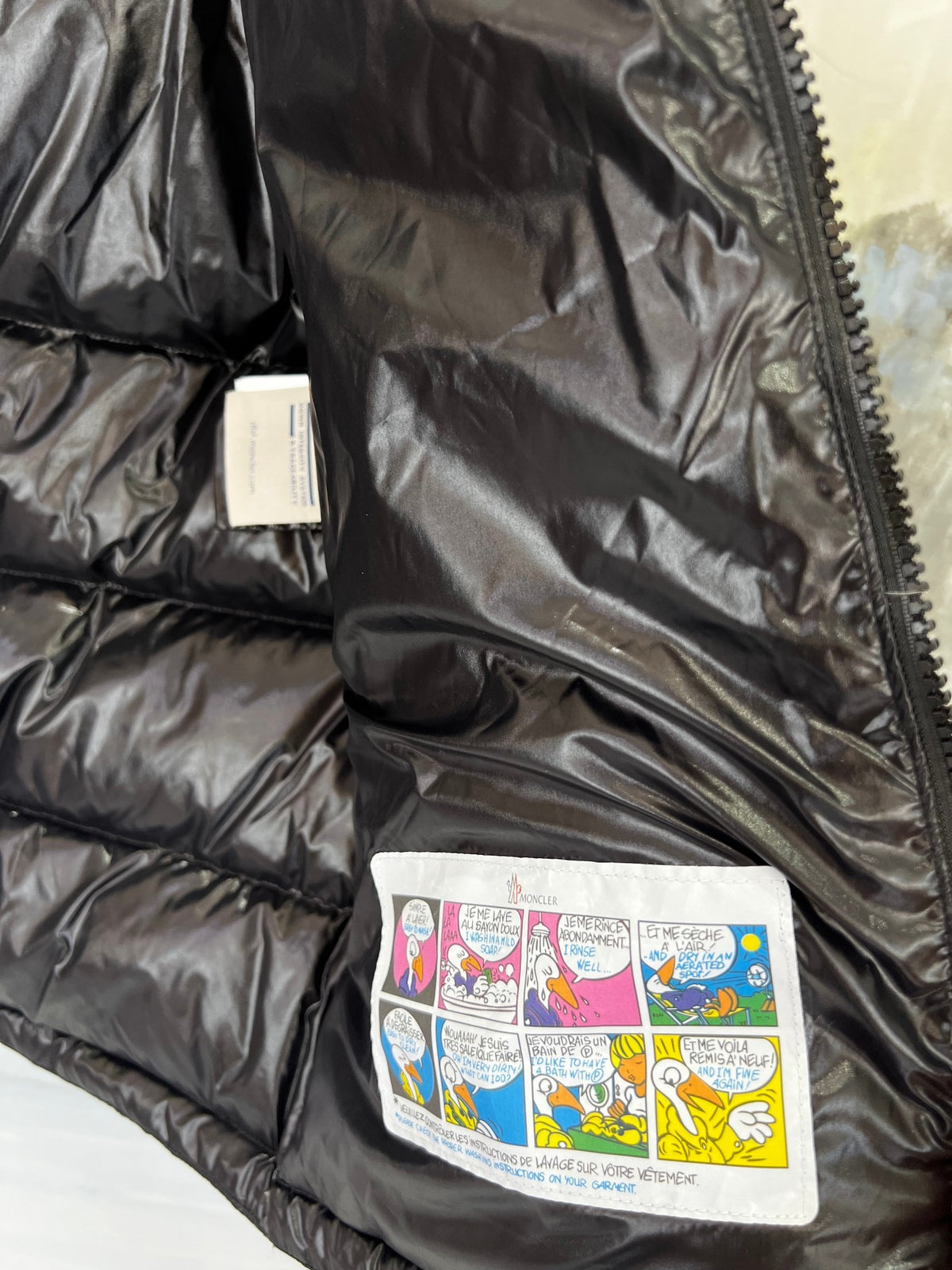 Moncler Black Glossy Hooded Short Down Jacket
