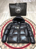 Canada Goose Black High-Gloss Hooded Down Jacket