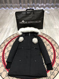 Moose Knuckles Stirling Parka Black White Fur Trim