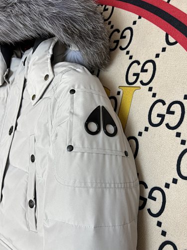 Moose Knuckles Ballistic 3Q Jacket Cream Grey Fur Trim