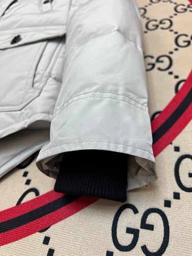 Moose Knuckles Ballistic 3Q Jacket Cream Grey Fur Trim