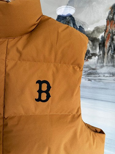 MLB Boston Red Sox Caramel Puffer Down Vest