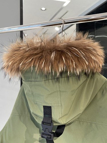 MLB NY Yankees Duck Down Jacket Olive Green