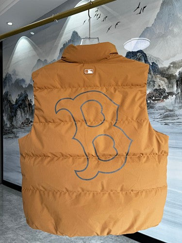 MLB Boston Red Sox Caramel Puffer Down Vest
