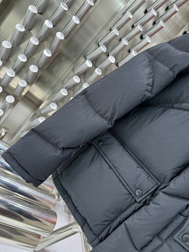 Moncler Black Hooded Down Jacket