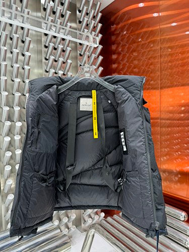 Moncler Black Hooded Down Jacket