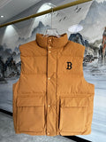MLB Boston Red Sox Caramel Puffer Down Vest