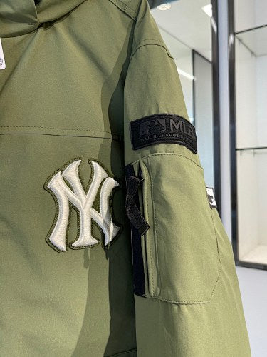 MLB NY Yankees Duck Down Jacket Olive Green