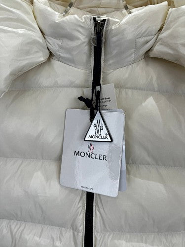 Moncler Pearl White Short Down Jacket
