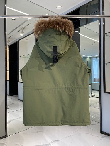 MLB NY Yankees Duck Down Jacket Olive Green