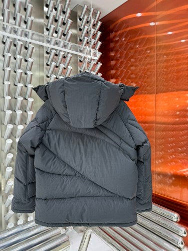 Moncler Black Hooded Down Jacket
