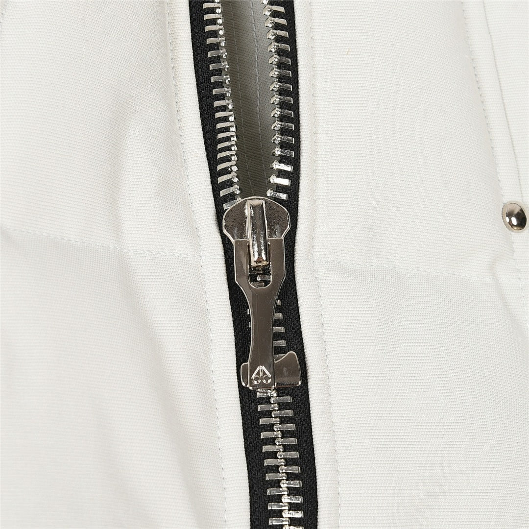 Moose Knuckles White Down Filled Vest