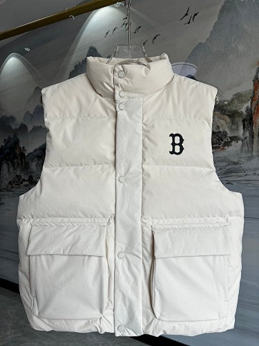 MLB Boston Red Sox Cream Puffer Down Vest