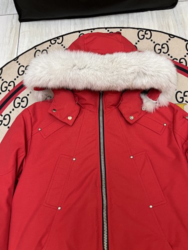 Moose Knuckles 3Q Jacket Red White Fur Trim