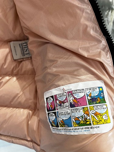 Moncler Rose Gold Short Hooded Down Jacket
