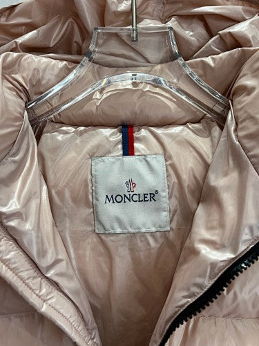 Moncler Rose Gold Short Hooded Down Jacket