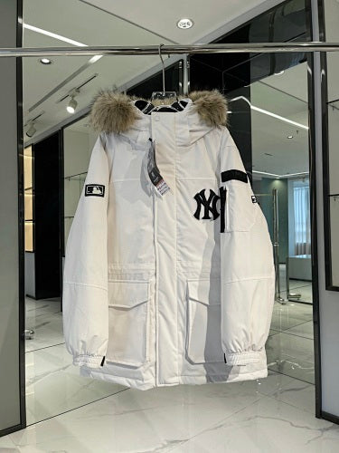 MLB Major League Baseball Duck Down Jacket White