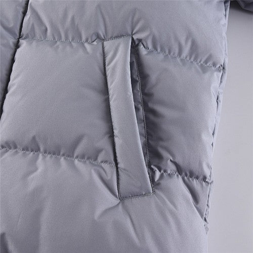 MLB NY Yankees Duck Down Jacket Silver Grey