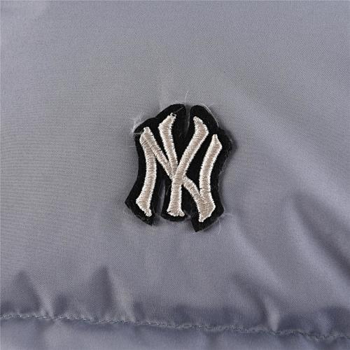 MLB NY Yankees Duck Down Jacket Silver Grey