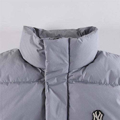MLB NY Yankees Duck Down Jacket Silver Grey