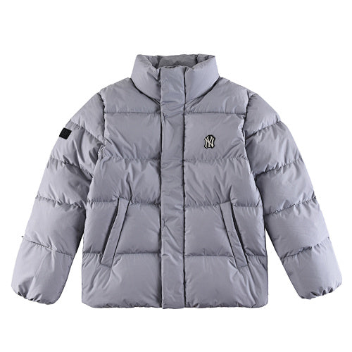MLB NY Yankees Duck Down Jacket Silver Grey