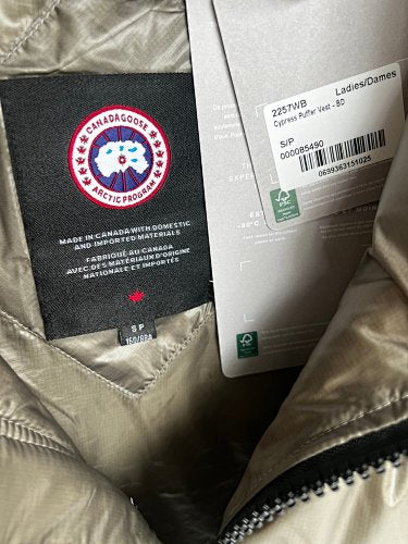 Canada Goose Cypress Women's Champagne Down Vest