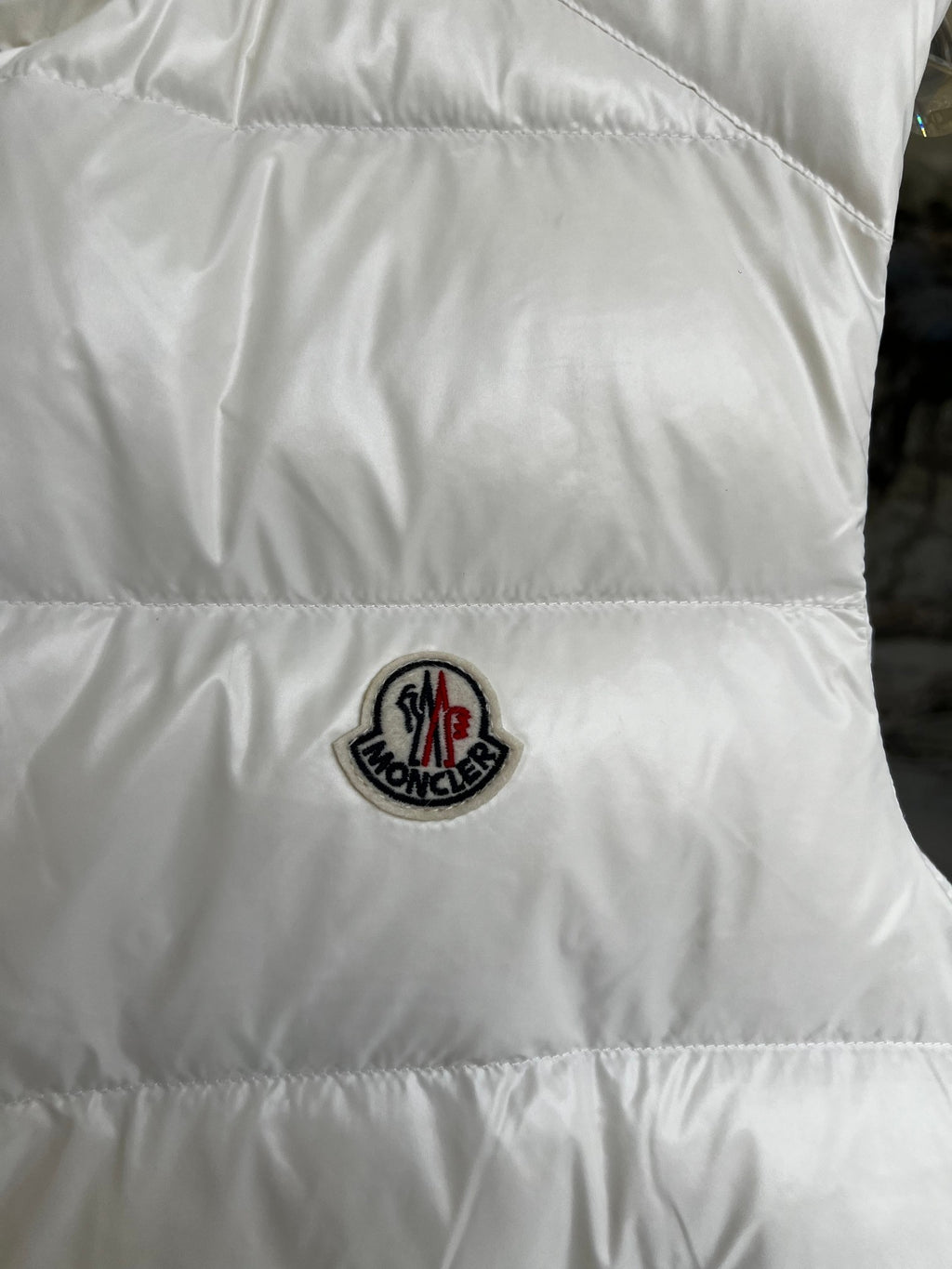 Moncler Tib White Down Vest