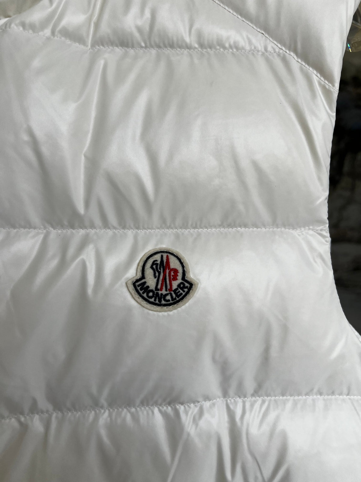 Moncler Tib White Down Vest