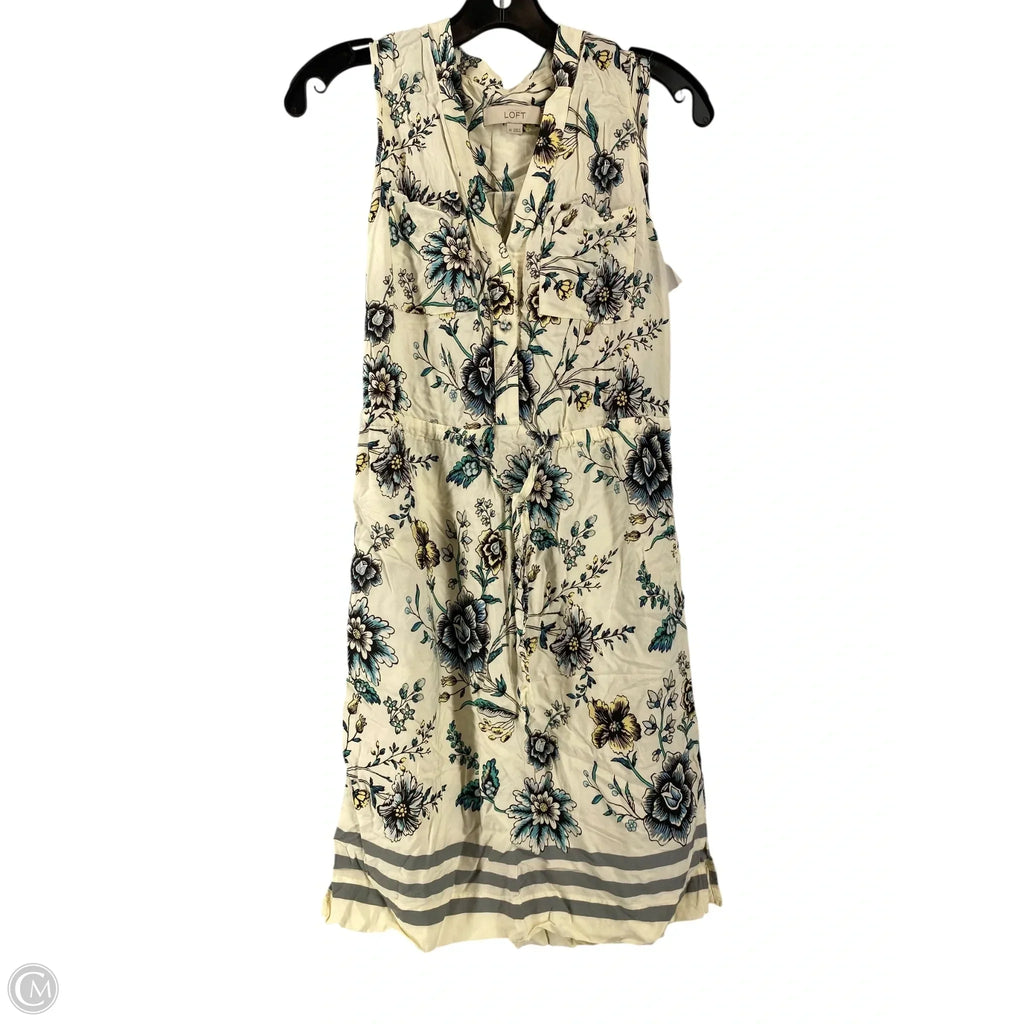 Dress Casual Short By Loft In Cream, Size: Xs