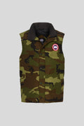 Canada Goose Olive Green Camo Stand-Collar Vest