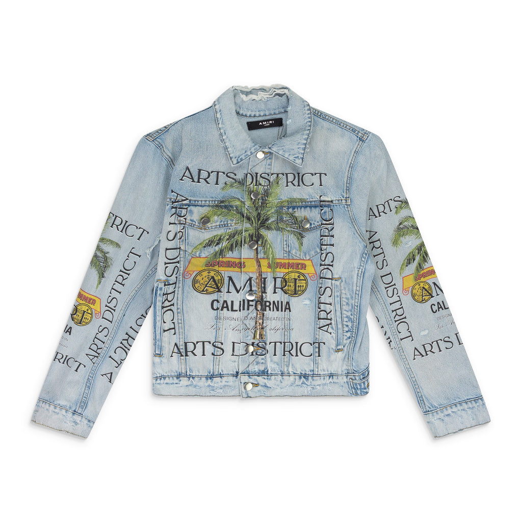 Light Indigo Rum Label Trucker Jacket