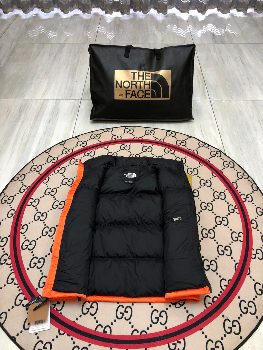 The North Face 1996 Retro Nuptse Orange Down Vest