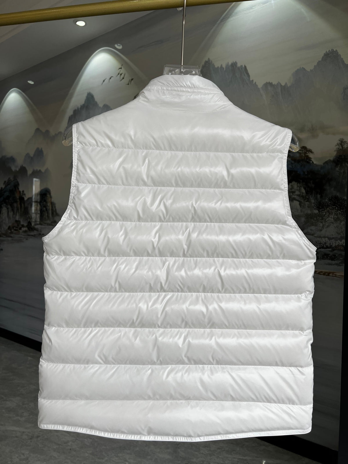 Moncler Tib Black High-Gloss Down Vest