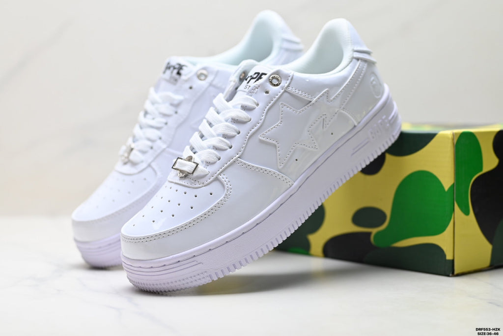 BAPE STA Low-Top Sneakers - Triple White