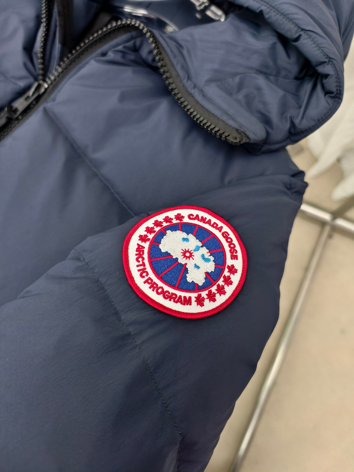 Canada Goose Lawrence Puffer Navy Blue Hooded Down Jacket