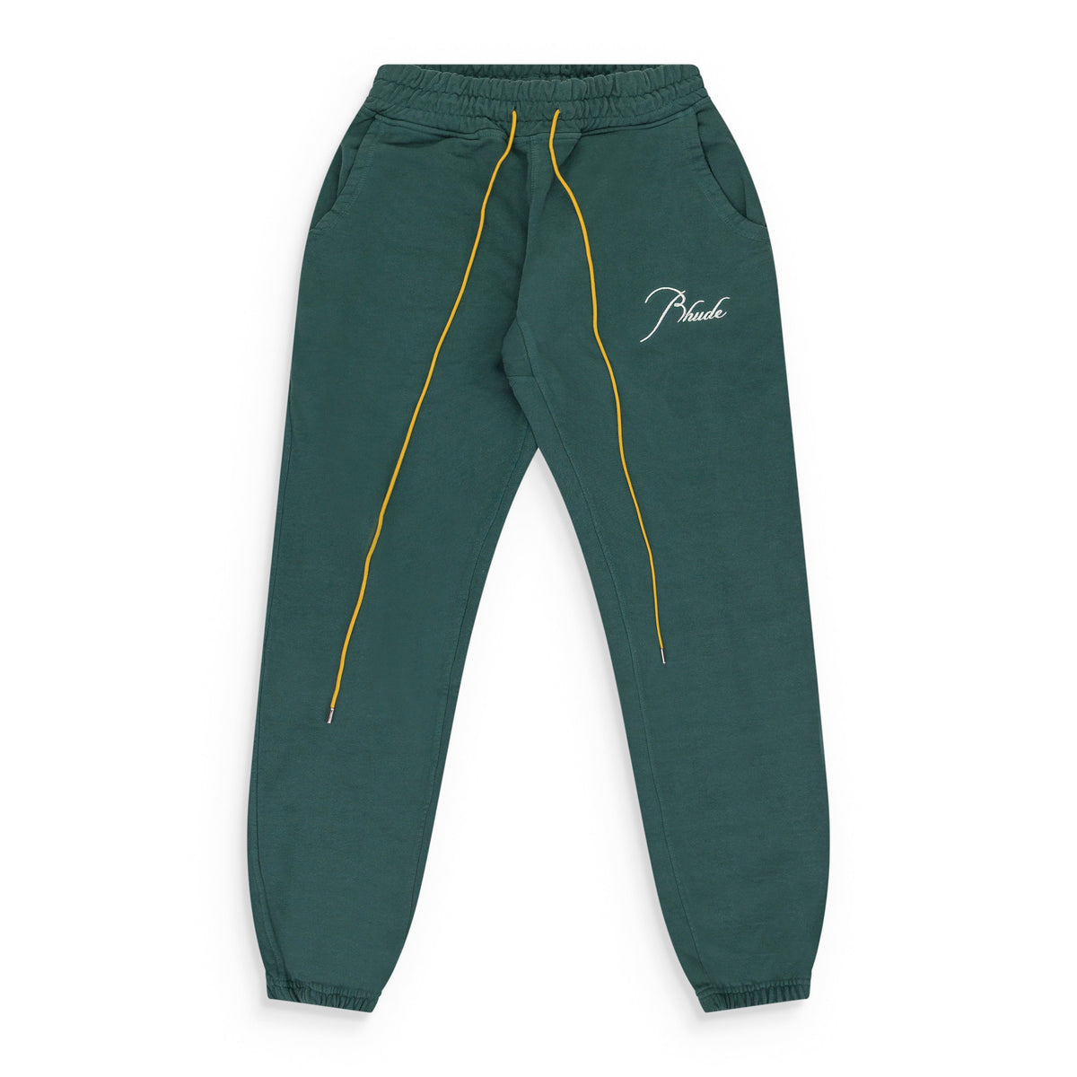 GREEN TERRY SWEATPANTS