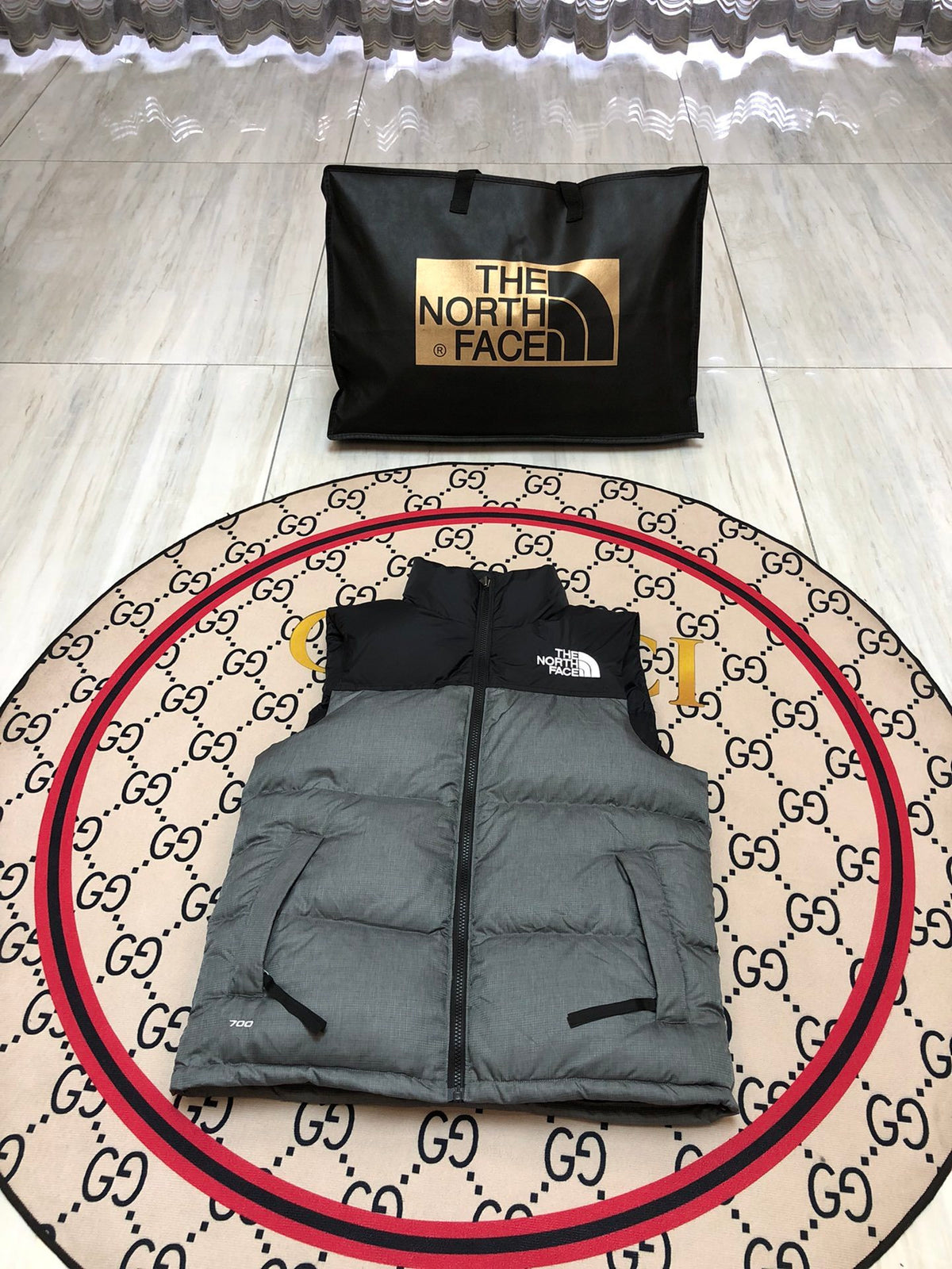 The North Face 1996 Retro Nuptse Grey Down Vest