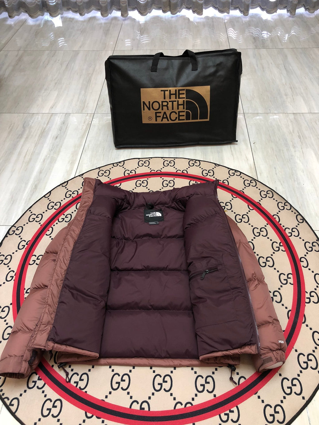 The North Face Nuptse 700 Down Jacket Rose Taupe