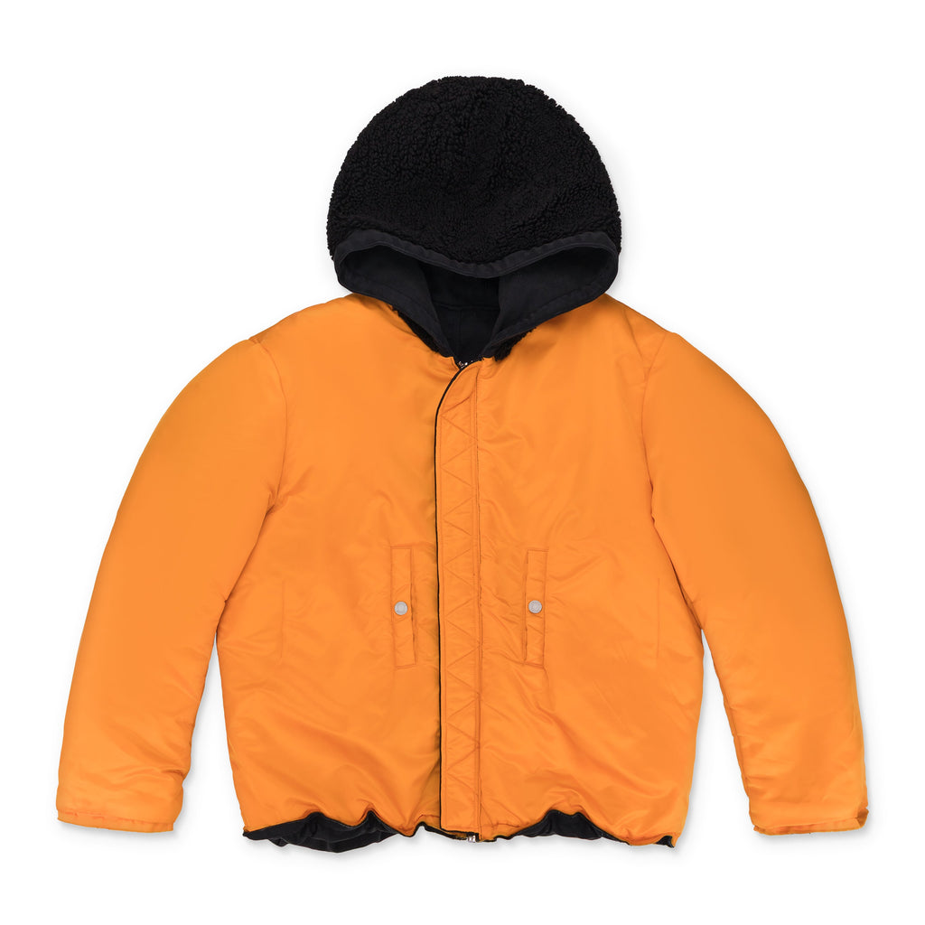 Black x Alpha Hooded Bomber