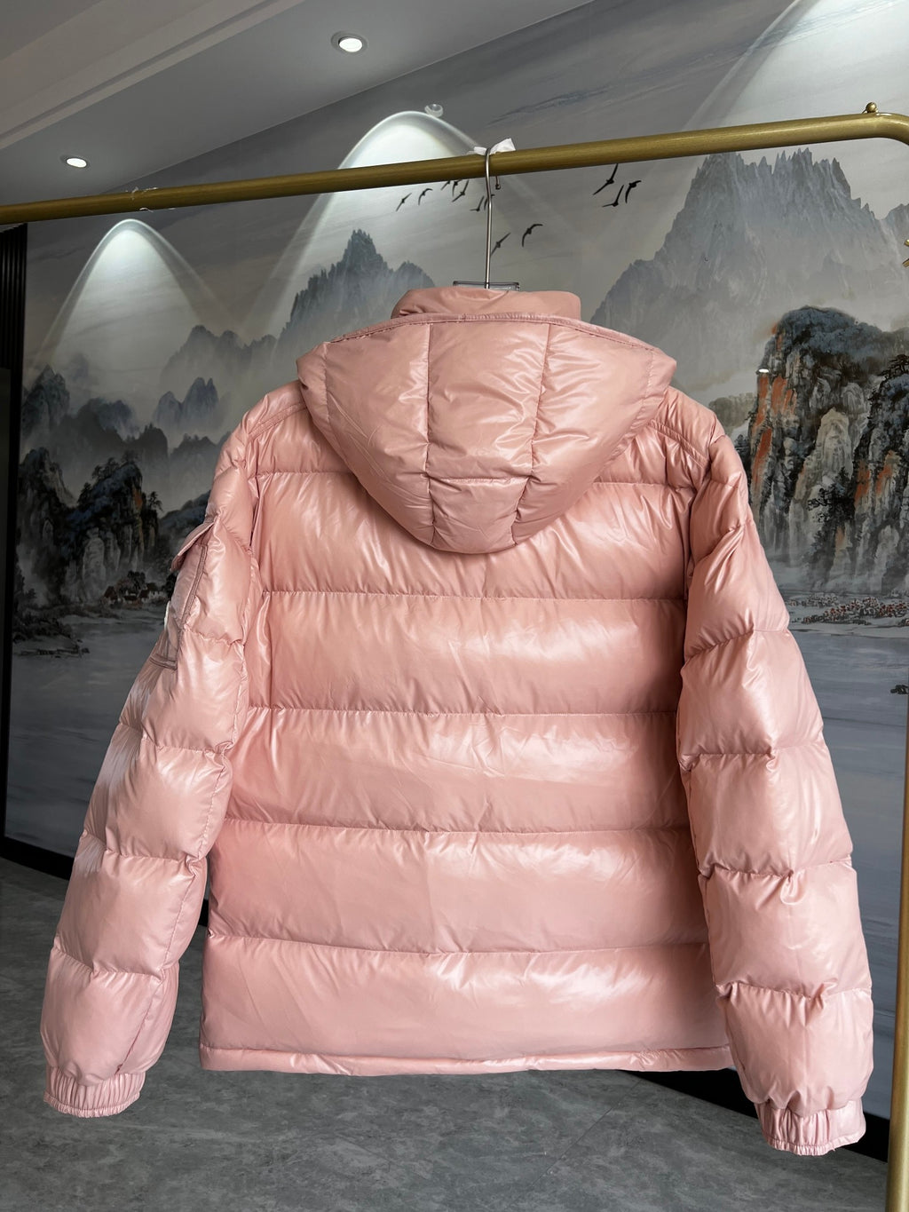 Moncler Maya Down Jacket Blush Pink