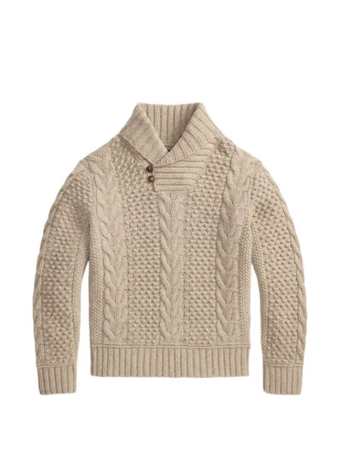 Ralph Lauren RRL cable-knit shawl-collar sweater