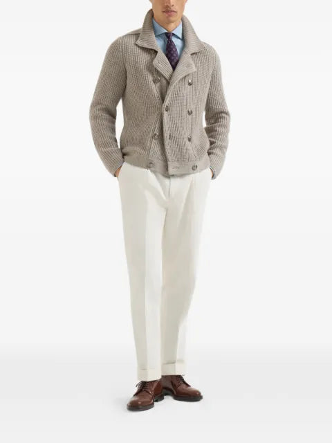 Brunello Cucinelli notch-lapel cardigan