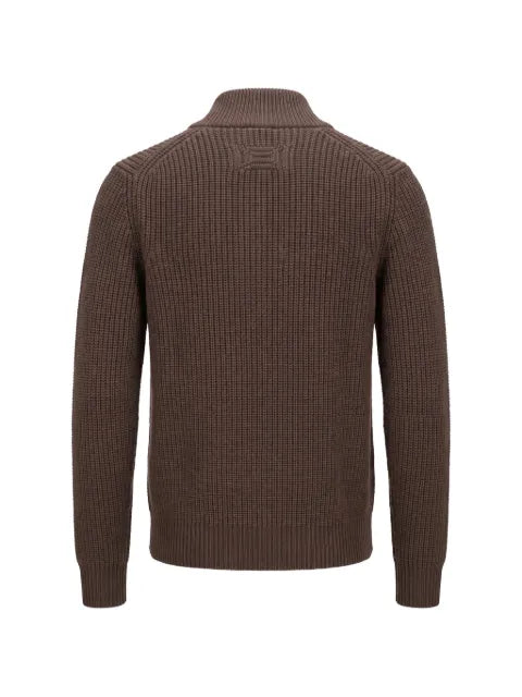 Drumohr ribbed-knit zip-up sweater